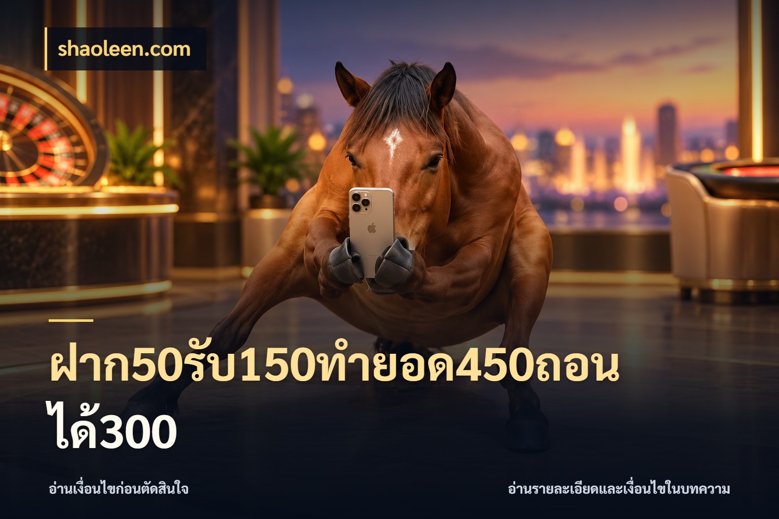 ฝาก50รับ150ทำยอด450ถอนได้300 สนุกกับตัวเลือกโปรในสไตล์ของคุณ กับ shaoleen.com