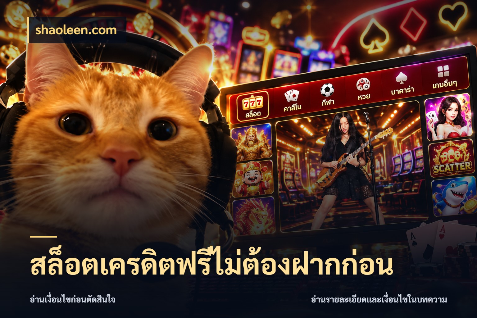 สล็อตเครดิตฟรีไม่ต้องฝากก่อน shaoleen.com สิทธิ์ที่สายโบนัสสนใจกับวิธีรับ