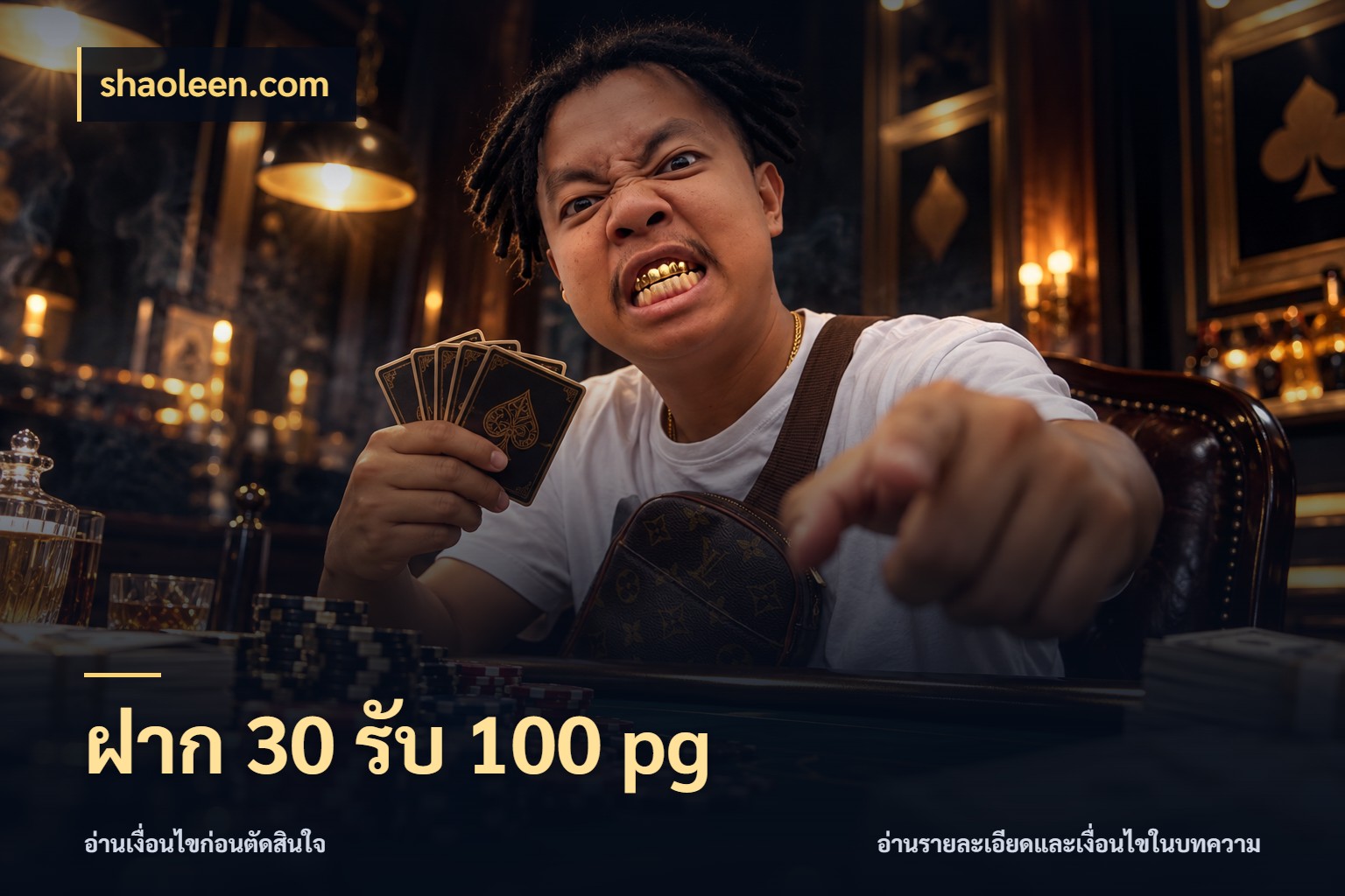 ฝาก 30 รับ 100 pg shaoleen.com เปิดมุมโปรให้เข้ากับเกมแนวโปรด