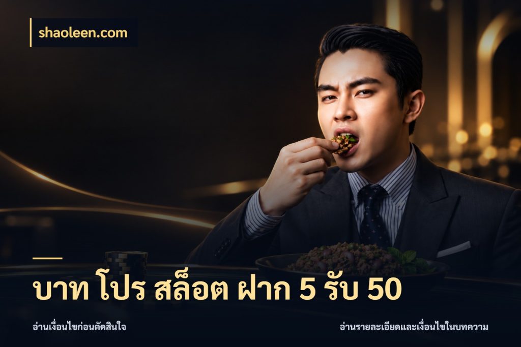 บาท โปร สล็อต ฝาก 5 รับ 50 shaoleen.com โปรยอดรับที่สายเกมสนใจ