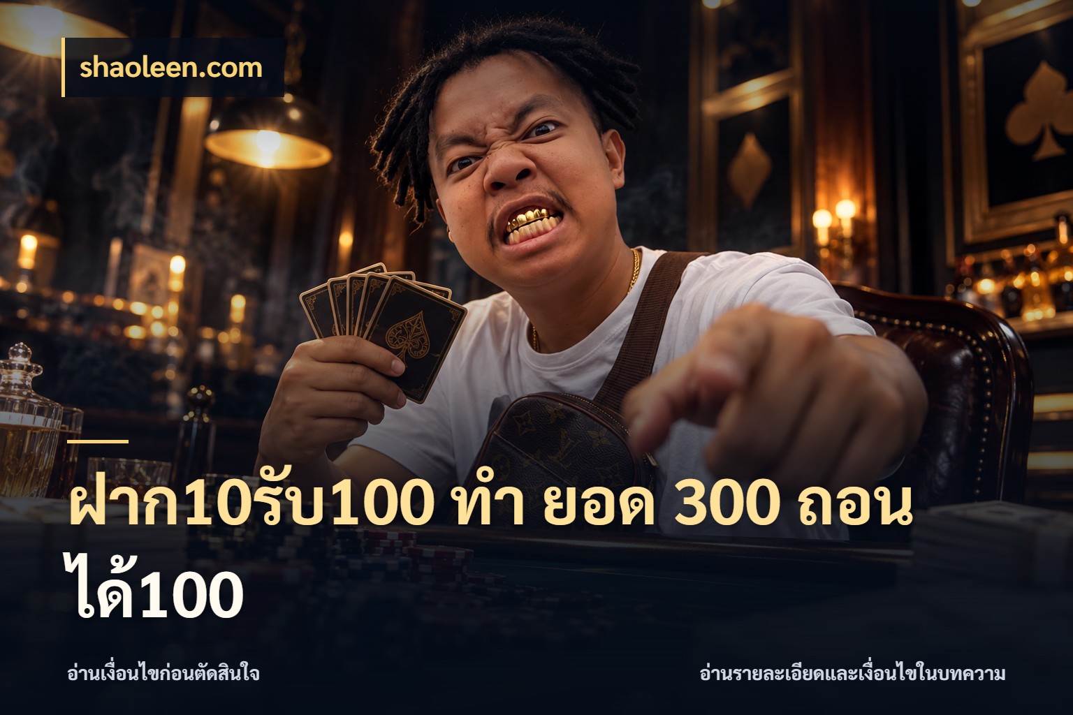 ฝาก10รับ100 ทํา ยอด 300 ถอนได้100 ยอดฝากและยอดรับในมุมของคนชอบลุ้น สไตล์ shaoleen.com