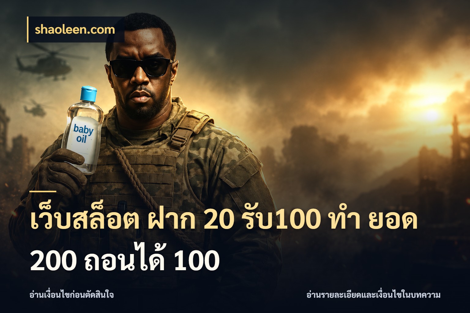 เว็บสล็อต ฝาก 20 รับ100 ทํา ยอด 200 ถอนได้ 100 จับคู่โบนัสกับสไตล์เกมที่ชอบ กับ shaoleen.com