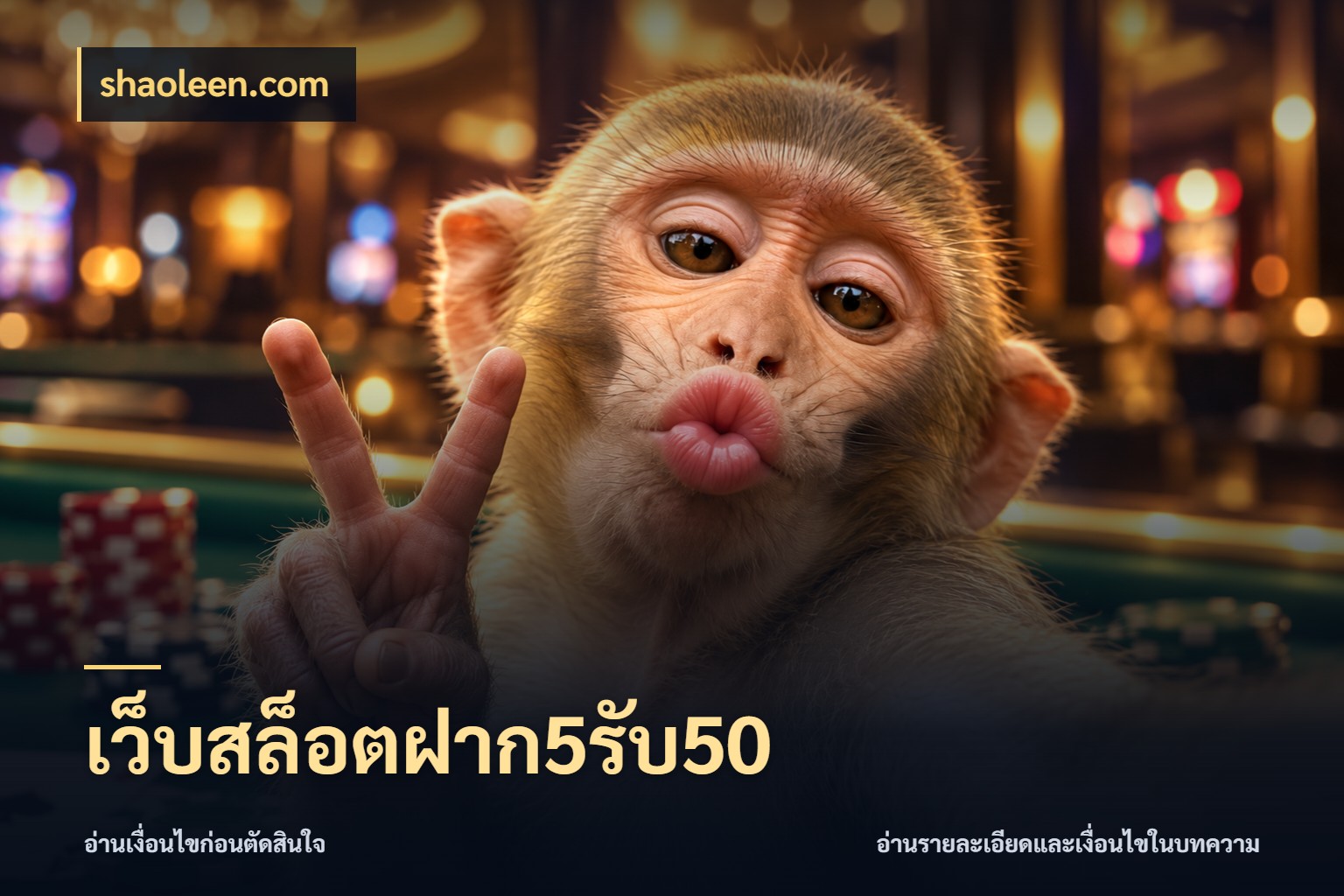 เว็บสล็อตฝาก5รับ50 โปรยอดรับที่สายเกมสนใจ สไตล์ shaoleen.com