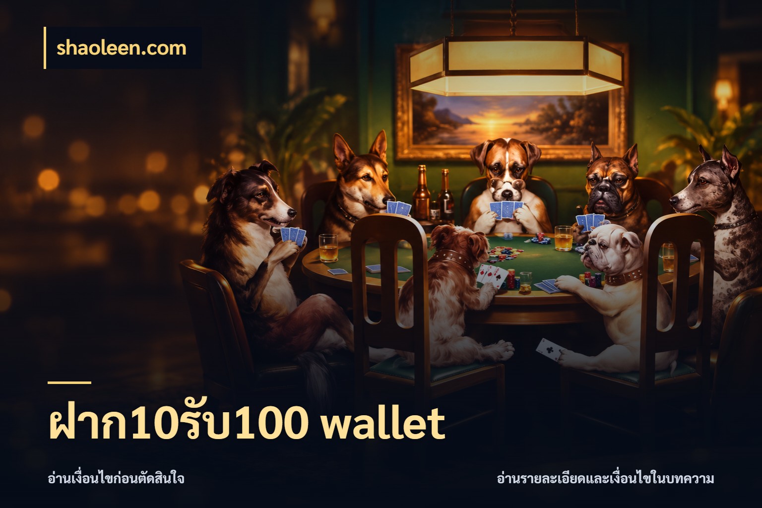 ฝาก10รับ100 wallet สายโบนัสเลือกจังหวะสนุกได้อย่างไร กับ shaoleen.com