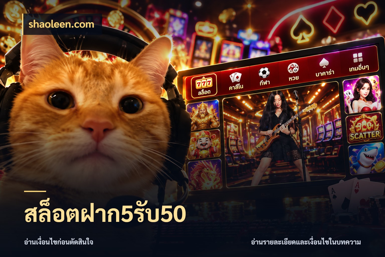 สล็อตฝาก5รับ50 จุดเด่นของเครดิตที่คนชอบเกมอยากรู้ กับ shaoleen.com