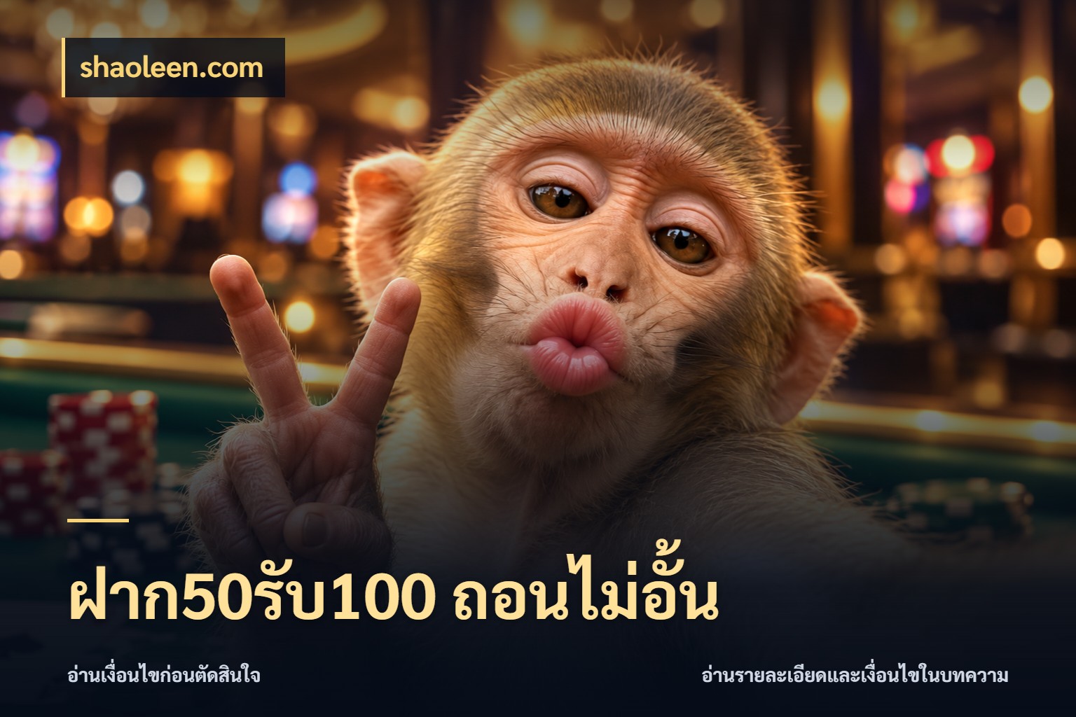 ฝาก50รับ100 ถอนไม่อั้น สีสันของโปรฝากและยอดรับ กับ shaoleen.com