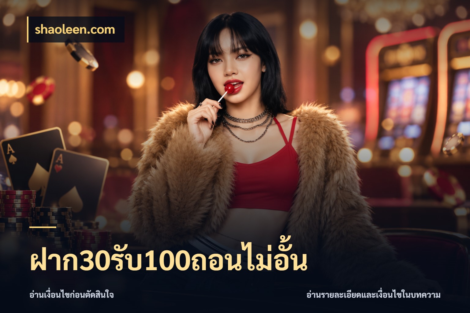 ฝาก30รับ100ถอนไม่อั้น จับคู่โบนัสกับสไตล์เกมที่ชอบ กับ shaoleen.com
