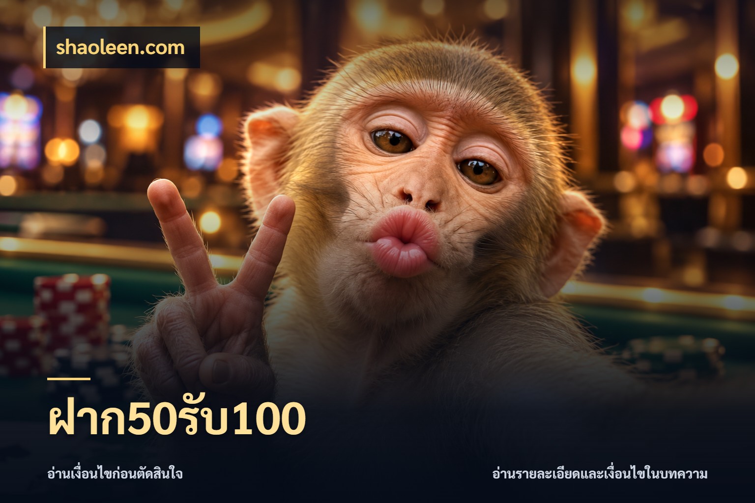 ฝาก50รับ100 โปรกับเกมที่ชอบเลือกให้ตรงสไตล์ กับ shaoleen.com