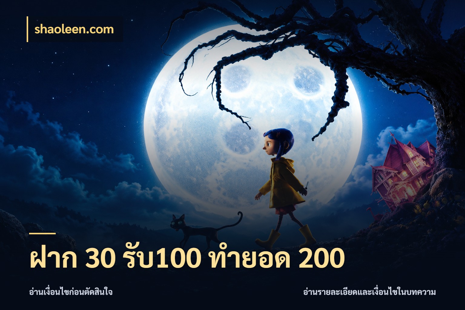 ฝาก 30 รับ100 ทำยอด 200 รูปแบบโบนัสกับสิทธิ์ของสายเกม กับ shaoleen.com
