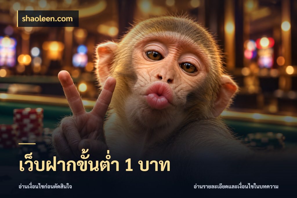 เว็บฝากขั้นต่ำ 1 บาท เงินตั้งต้นกับความสนุกที่คุณกำหนด ในมุม shaoleen.com