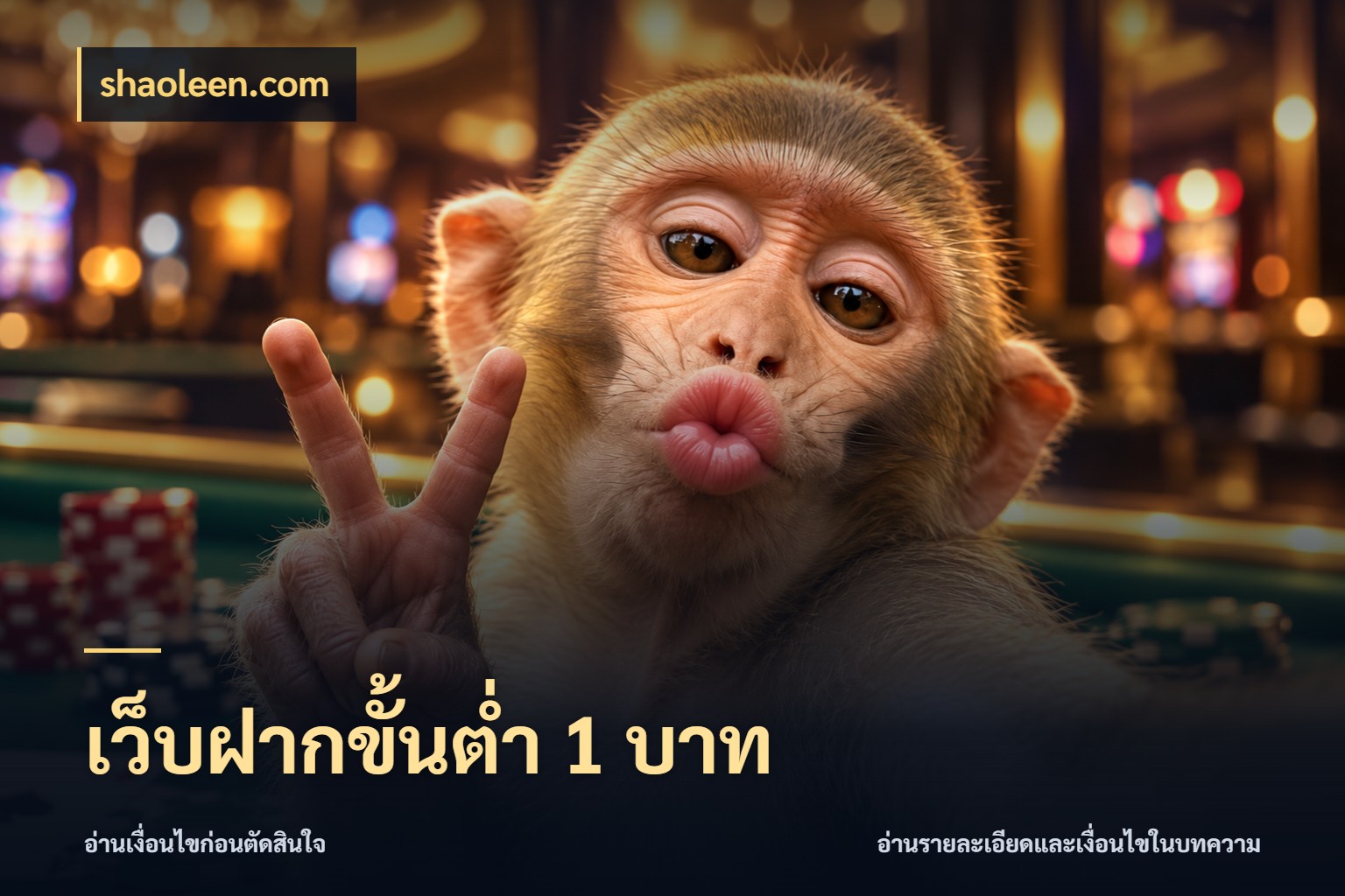 เว็บฝากขั้นต่ำ 1 บาท เงินตั้งต้นกับความสนุกที่คุณกำหนด ในมุม shaoleen.com