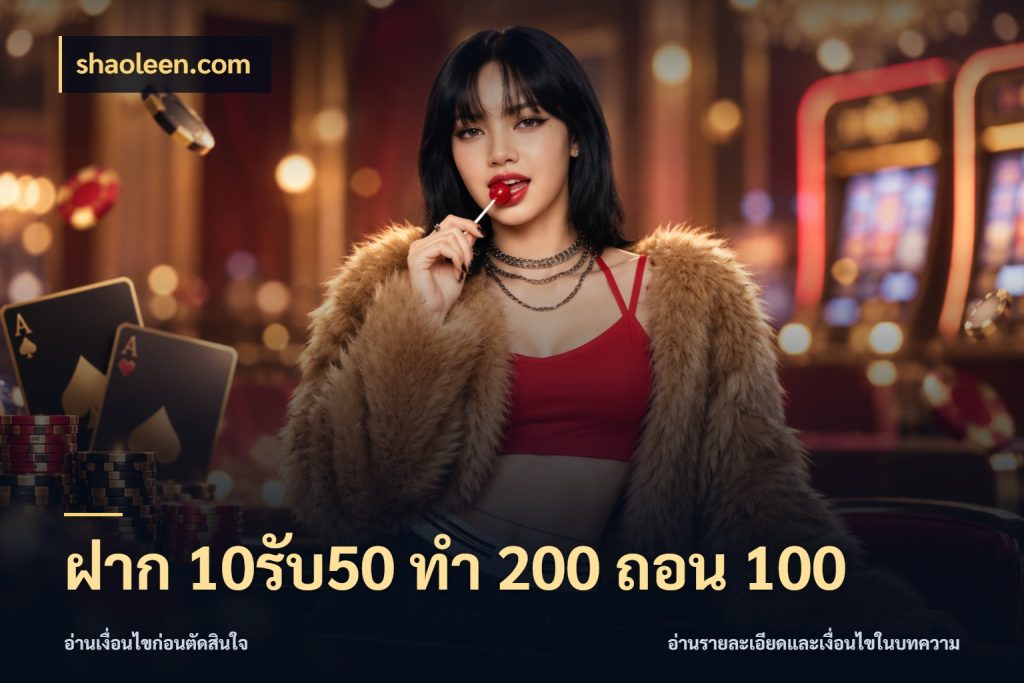 ฝาก 10รับ50 ทํา 200 ถอน 100 ยอดฝากและยอดรับในมุมของคนชอบลุ้น กับ shaoleen.com