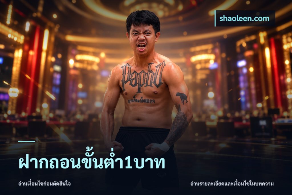 ฝากถอนขั้นต่ำ1บาท
